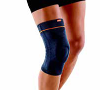 ברכייה אלסטית עם סיליקון - Knitted patella & liagment knee support new